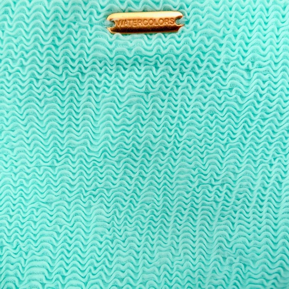 NEW! Kenny Flowers THE ARUBA LUXE CRINKLE Bandeau Bikini Top & Bottom Set M, L - Picture 8 of 9